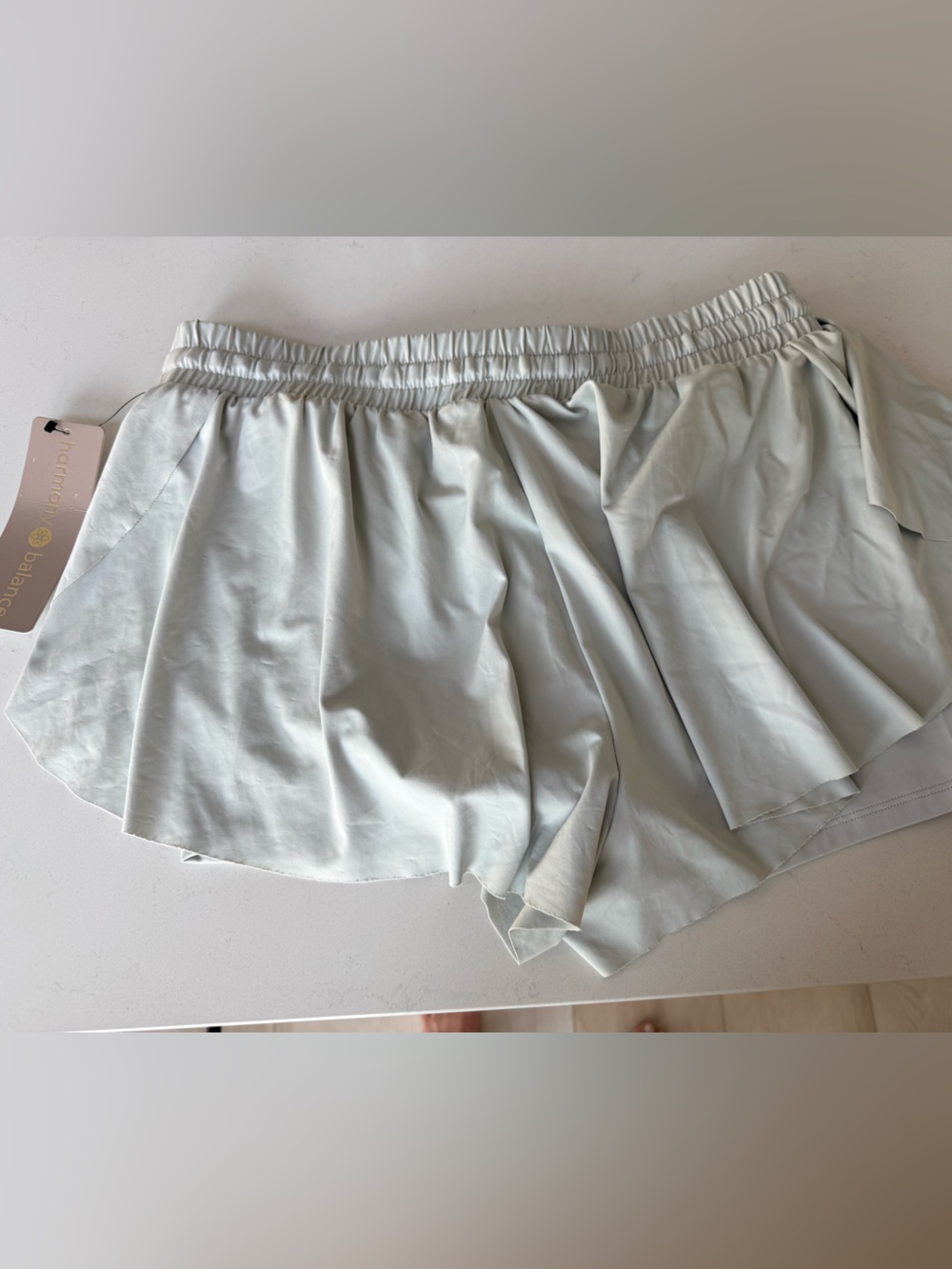 NWT Harmony Balance Grey Butterfly Shorts with 4-Way Stretch Size M